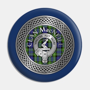 Clan MacNeill of Gigha Crest & Tartan Knot Pin