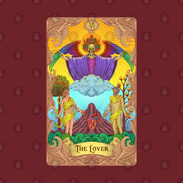 The Lover Tarot Card by Tonymidi Artworks Studio