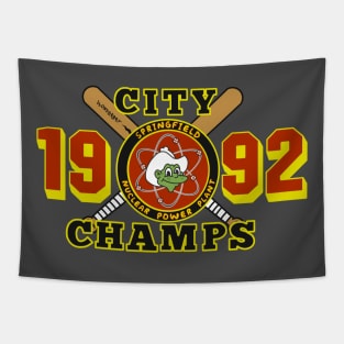 1992 City Champs Springfield Nuclear Plant Tapestry