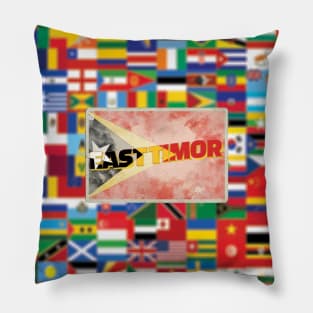 East Timor Vintage style retro souvenir Pillow