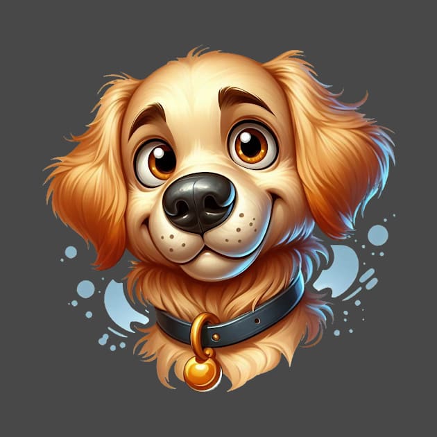 Cute Golden Retriever Puppy by Dmytro