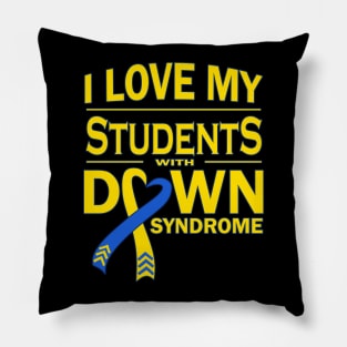 I Love My Students with Down Syndrome Pillow