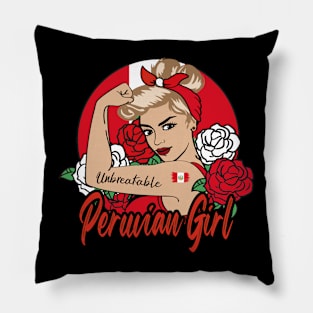 Peruvian Girl Pillow