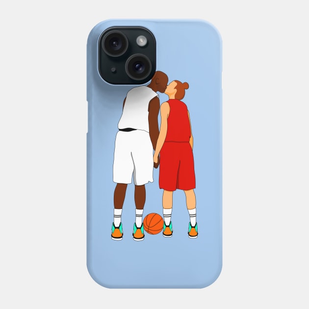 Basketball couple Phone Case by cariespositodesign