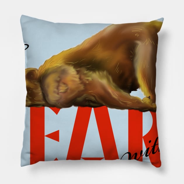 just BEAR with me Pillow by k33nArt