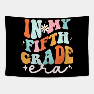 In My 5th Grade Era Groovy Retro Fifth Grade Back To School Tapestry