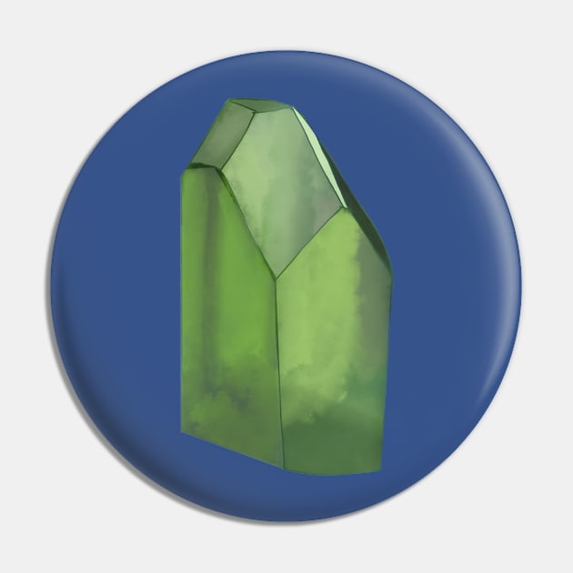 Peridot Crystal August Birthstone Pin by DesignsBySaxton