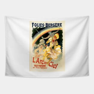 Folies Bergere L Arc en Ciel Ballet Pantomime Theatre Vintage French Tapestry