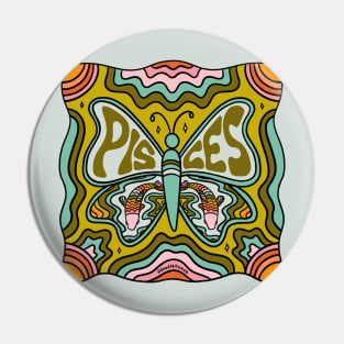 Pisces Butterfly Pin