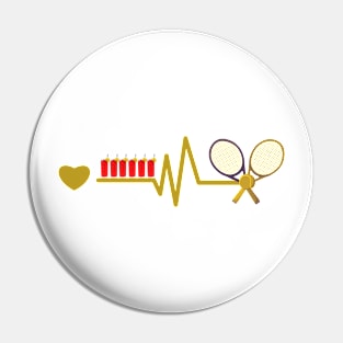 Tennis Heartbeat and Pimms Pin