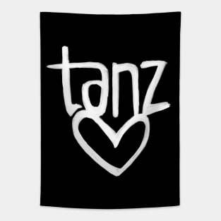 Tanz Love, German, Tanz, Heart Dance Tapestry