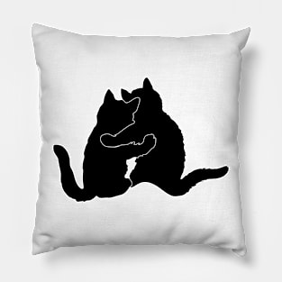 cute cats love women's day Pillow