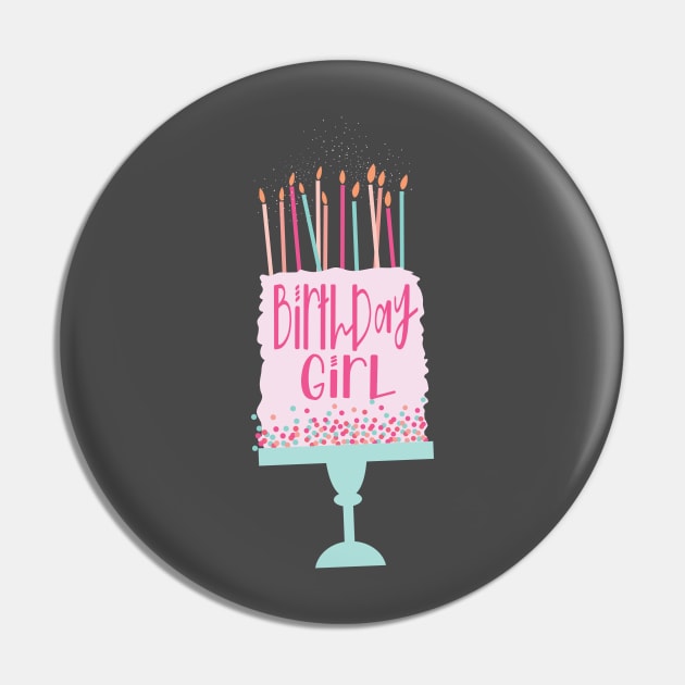 Birthday Girl Epic Cake Pin by SharksOnShore