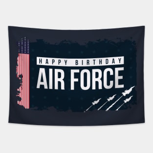 Happy Birthday U.S. Air Force Tapestry