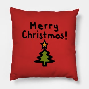 Merry Christmas Tree Pillow