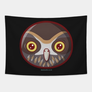 Kawaii New Zealand Morepork Owl Tapestry