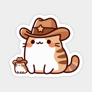 Sheriff Cat Magnet