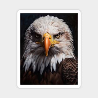 Oil Paint, Hyperrealism, Amazing Zoo Eagle Magnet