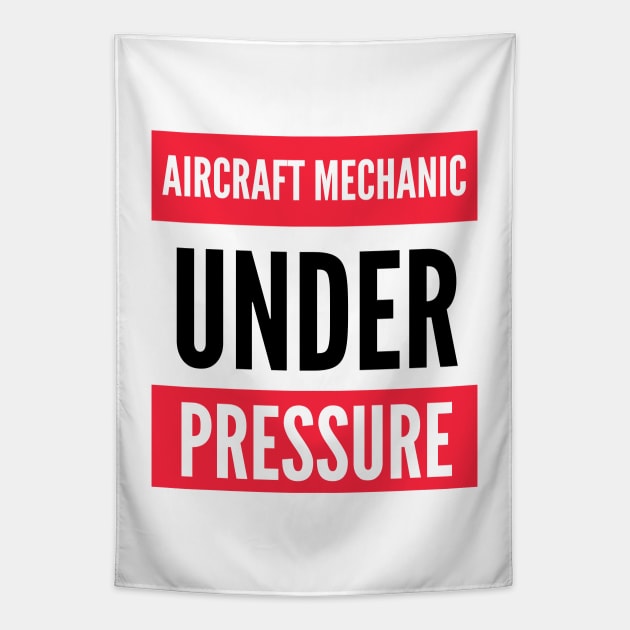 Aircraft Mechanic Under Pressure Tapestry by Jetmike