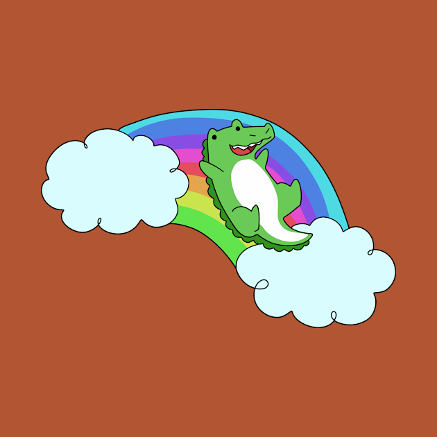 Rainbow Alligator by saradaboru