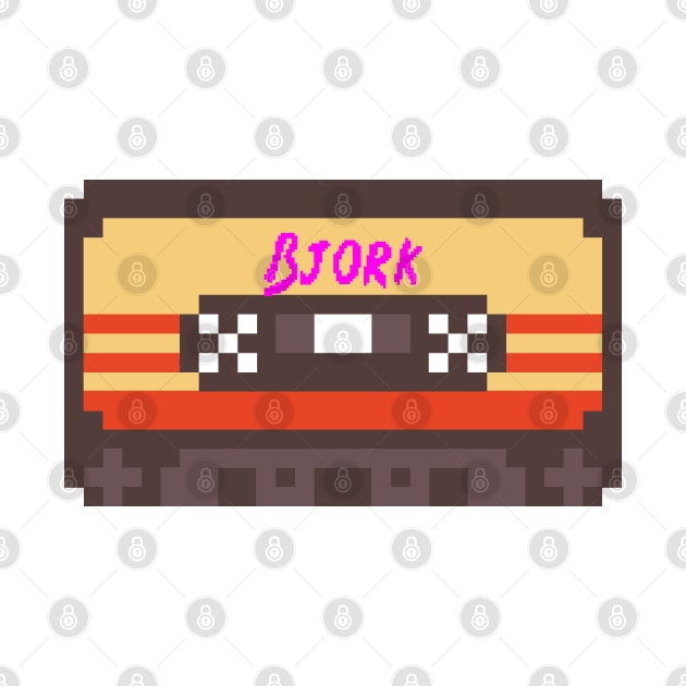 Bjork 8bit cassette by terilittleberids