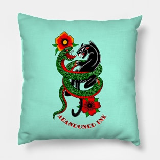 Snake V Panther Pillow