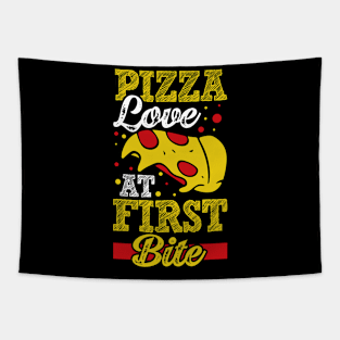 Pizza Love at First Bite Tapestry