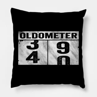 Oldometer 40th Birthday for Him and Her Gag Gift Pillow