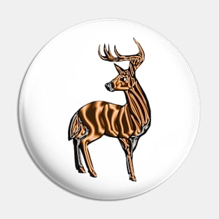 Deer bronze Pin