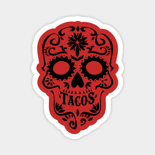 Tacos Sugar Skull Magnet