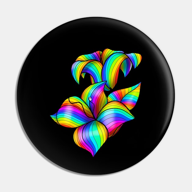 Rainbow lily flowers Pin by Izzzzman