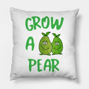 CUTE Food Funny Food Pear Quote Pillow