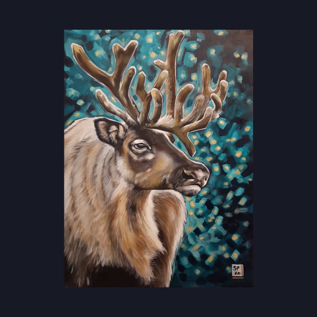 Caribou Reindeer by StephaniePerryArt