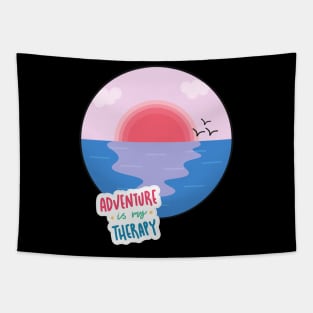 Travel addict love Explore the world summer design holidays vacation Tapestry