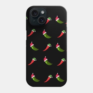 Christmas chilli peppers Phone Case