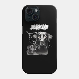 Black Lab Heavy Metal Dog Lover Phone Case