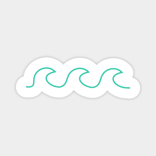 Cute simple Wave Magnet