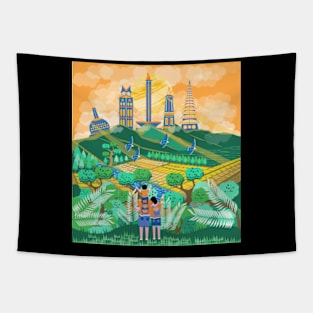 holiday with family Tapestry