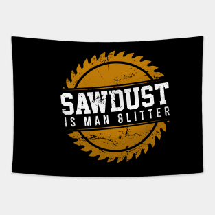 Sawdust is Man Glitter Tapestry