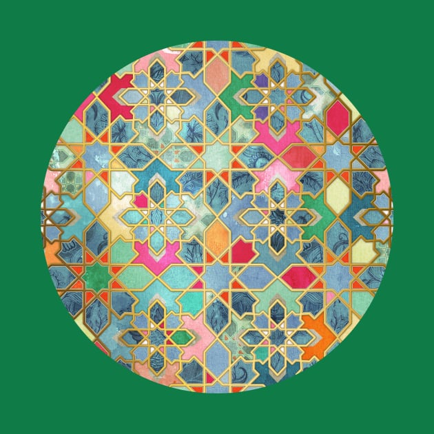 Gilt & Glory - Colorful Moroccan Mosaic by micklyn