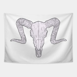 Ram skull Tapestry