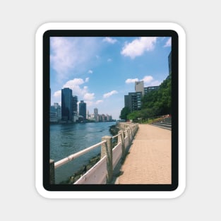 Roosevelt Island Summer Cityscape Magnet