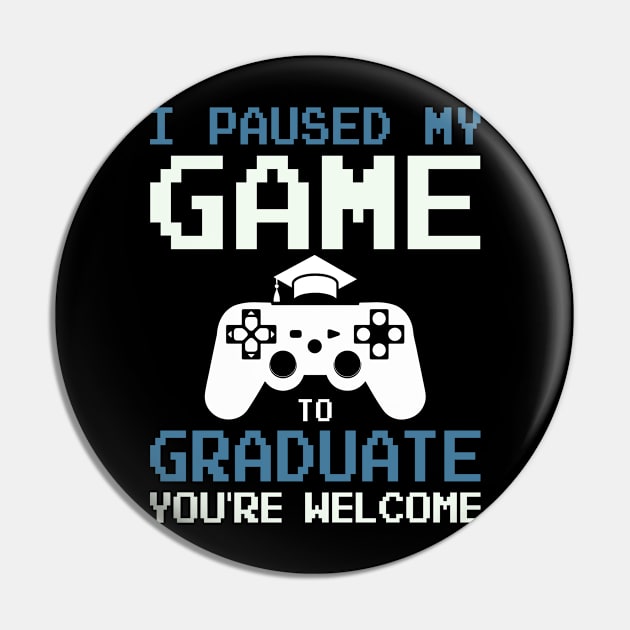 Game Lover Graduate Proud of Class of 2023 Senior Graduation Pin by Gendon Design