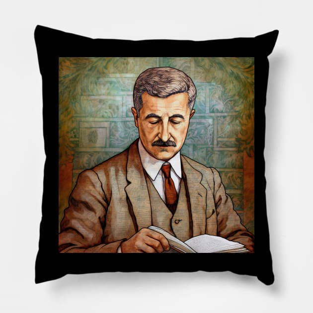 William Faulkner Pillow by ComicsFactory