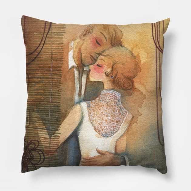 Couple Pillow by Alina Chau