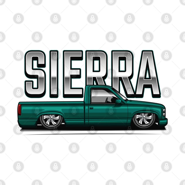 The Sierra Pickup Truck (Emerald Green) by Jiooji Project