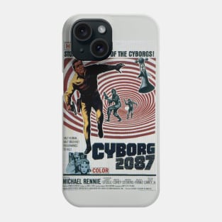 Classic Sci-Fi Movie Poster - Cyborg 2087 Phone Case