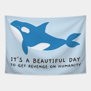 a beautiful day for revenge Tapestry