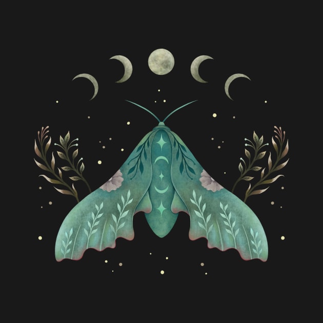 Luna and Moth by Episodic Drawing