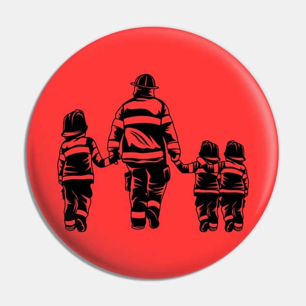 Firefighter Dad and Sons! Pin by ArtOnly